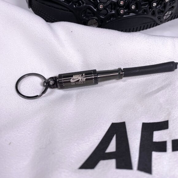 NIKE  x SWAROVSKI Black Retroreflective Crystals Air Force 1 Sneakers - Picture 9 of 11